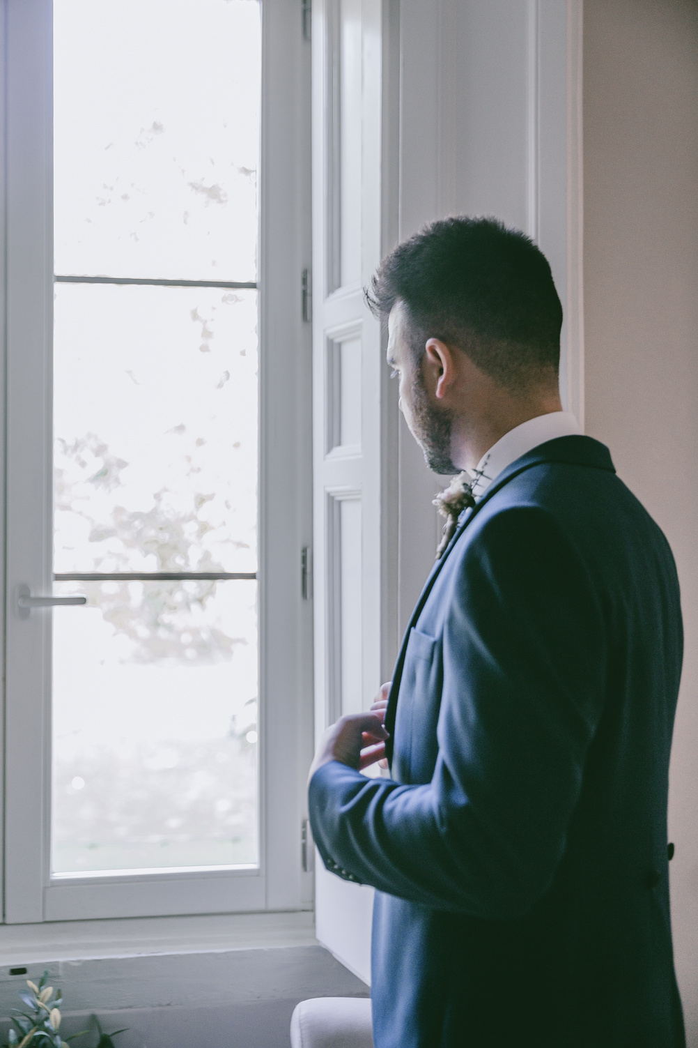 Groom Getting Ready for Wedding